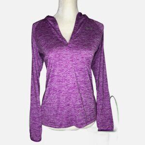 Under Armour Women’s Loose Heathered Purple Lightweight Pullover Hoodie Small